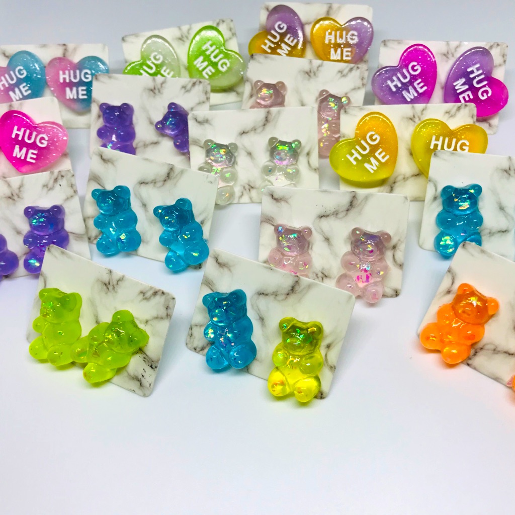 Candy Cute Kawaii Handmade Stainless Stud Earrings